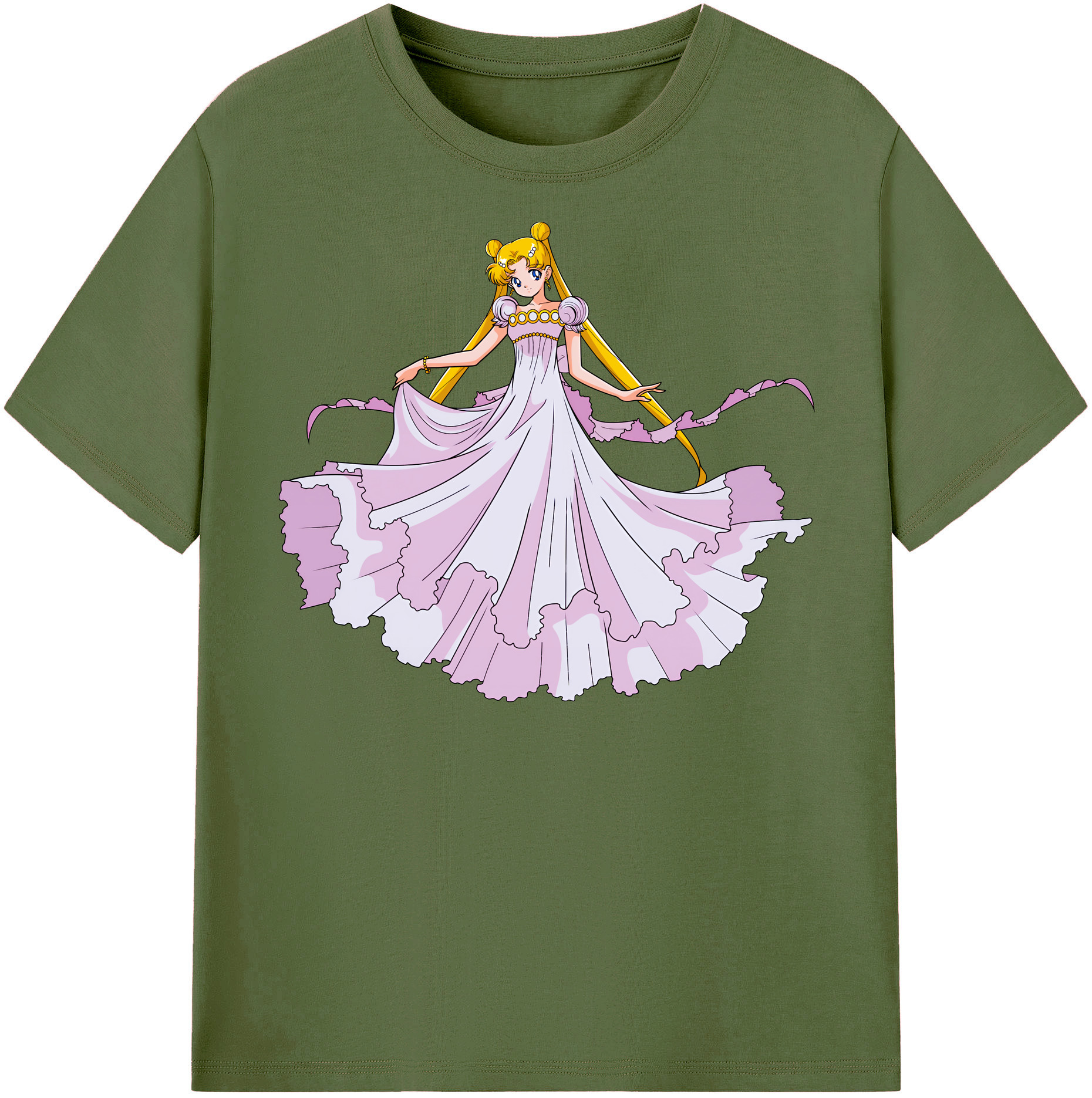 （画像用） 美少女戦士セーラームーン 愛野 美奈子 あいの みなこ Sailor Moon Aino Minako 綿100％半袖Tシャツ（フロントプリント）
